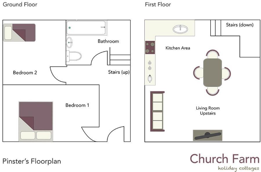 Church Farm Holiday Cottages - Pinster Cottage แอชบอร์น ภายนอก รูปภาพ